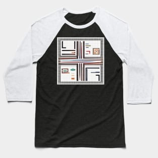 Mosaic Pattern Baseball T-Shirt